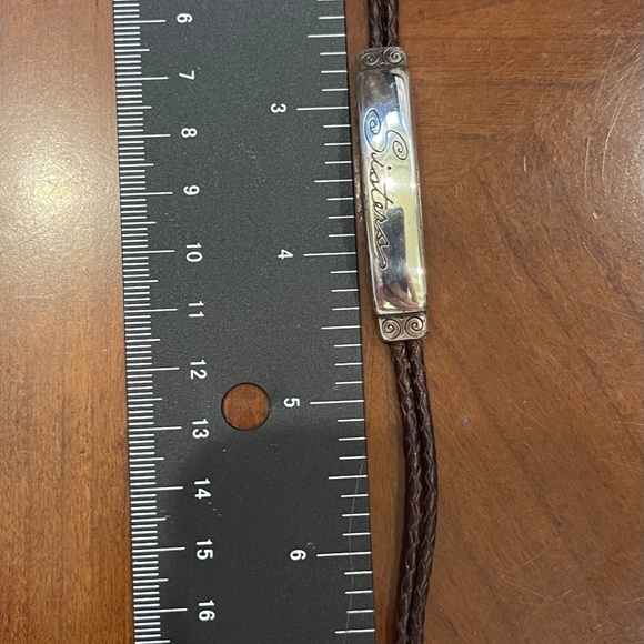 Brighton Silver tone and Leather Vintage Bracelet. - Picture 11 of 11